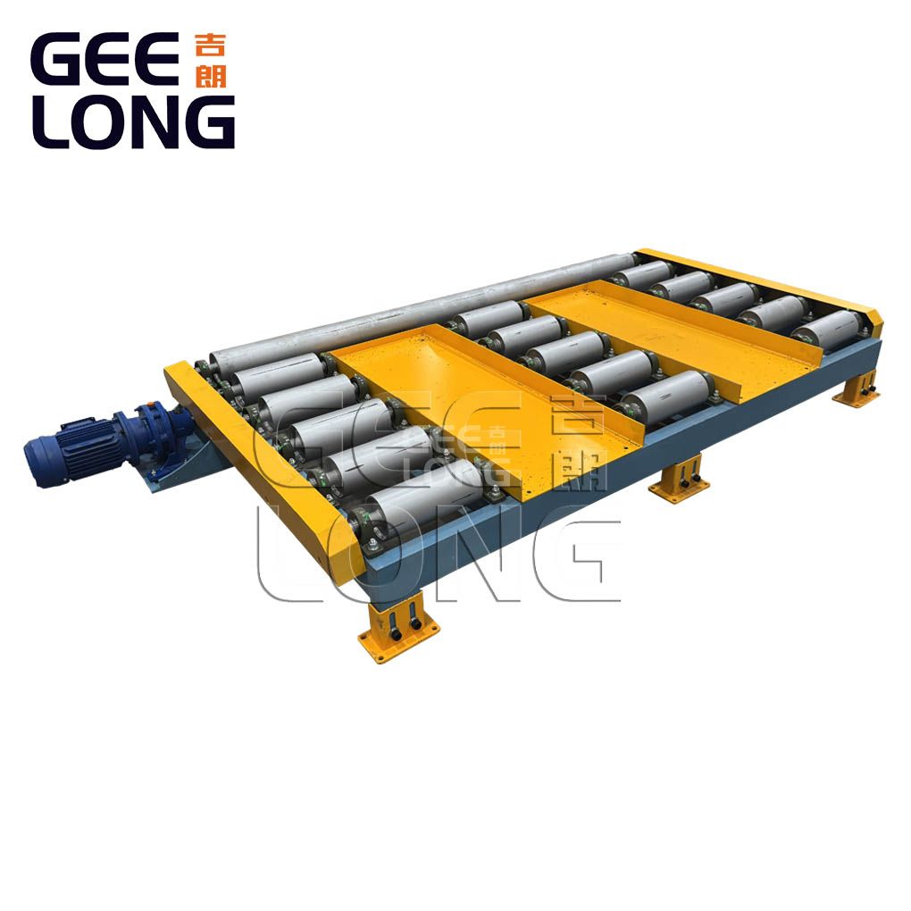 Роликовый конвейер с приводом от фанеры