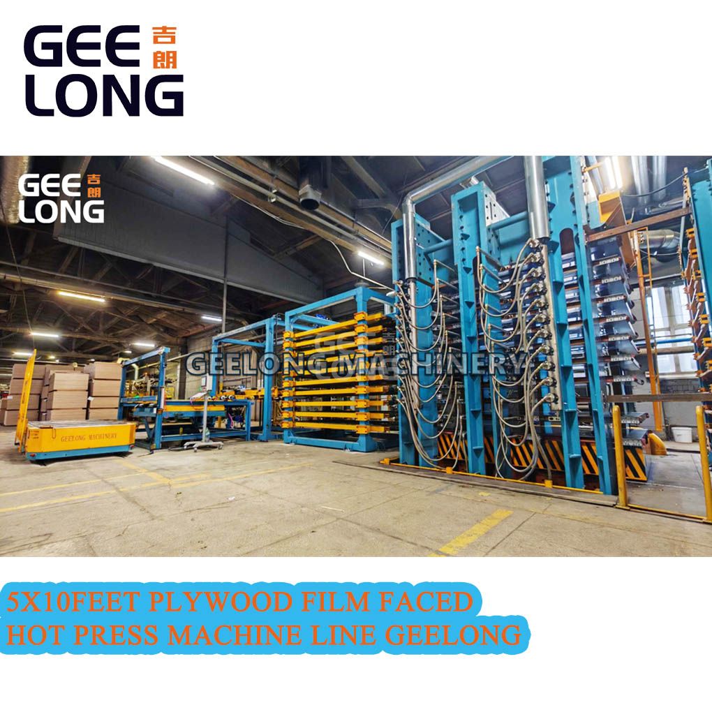 5x10feet фанера пленка сталкивалась горячий пресс машина линия GEELONG