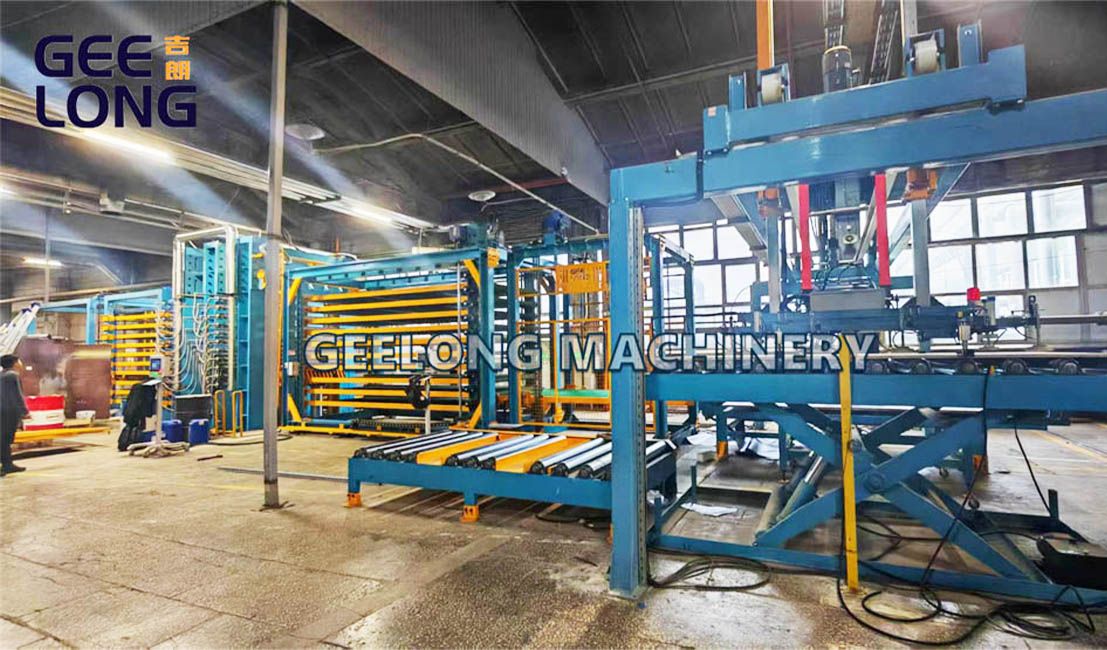 Geelong Автоматический 5x10feet пленка сталкивалась с фанерой горячего пресса машины линии Geelong Автоматический 5x10feet пленка сталкивалась с фанерой горячего пресса машины линии