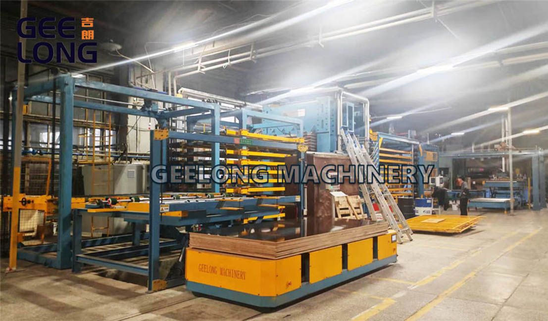 Geelong Автоматический 5x10feet пленка сталкивалась с фанерой горячего пресса машины линии Geelong Автоматический 5x10feet пленка сталкивалась с фанерой горячего пресса машины линии